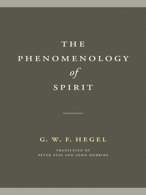 Upplýsingar um The Phenomenology of Spirit eftir G. W. F. Hegel - Biðlisti